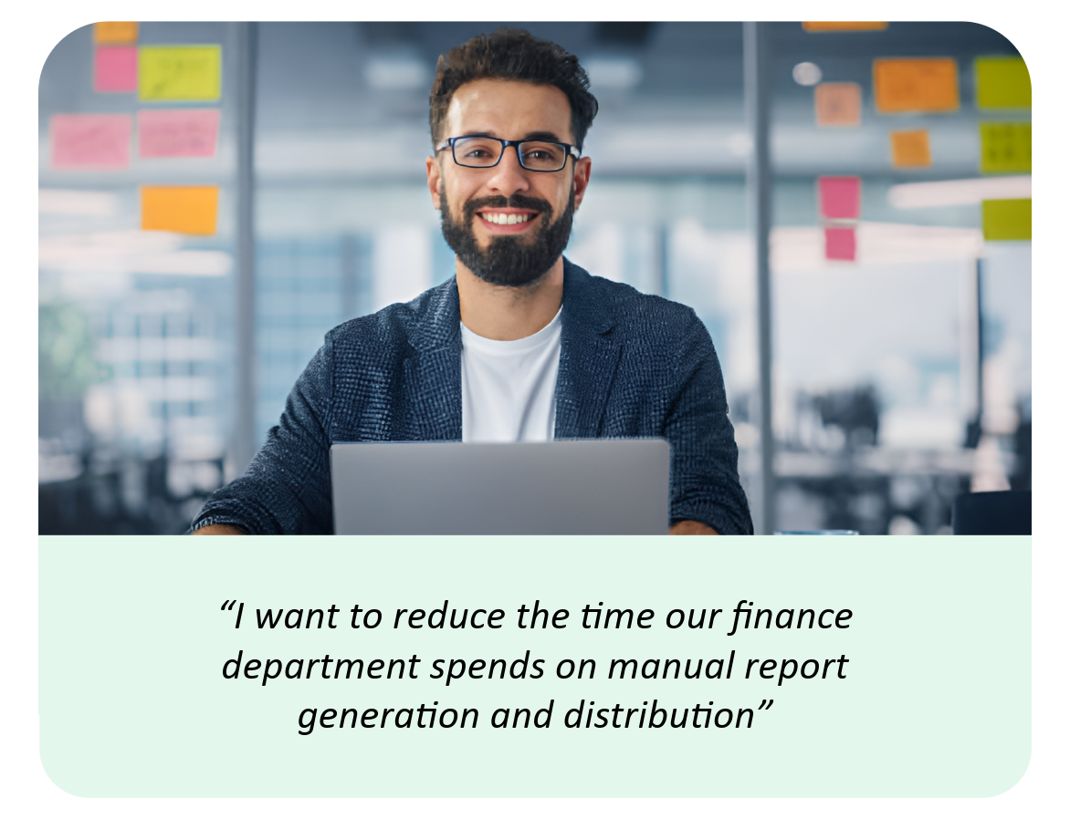 Custom finance reporting